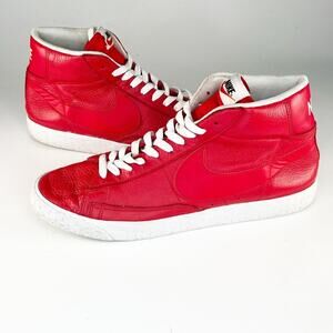 Nike Blazer Mid Special Edition Retro Leather Sneakers Shoes Game Red Men 11.5